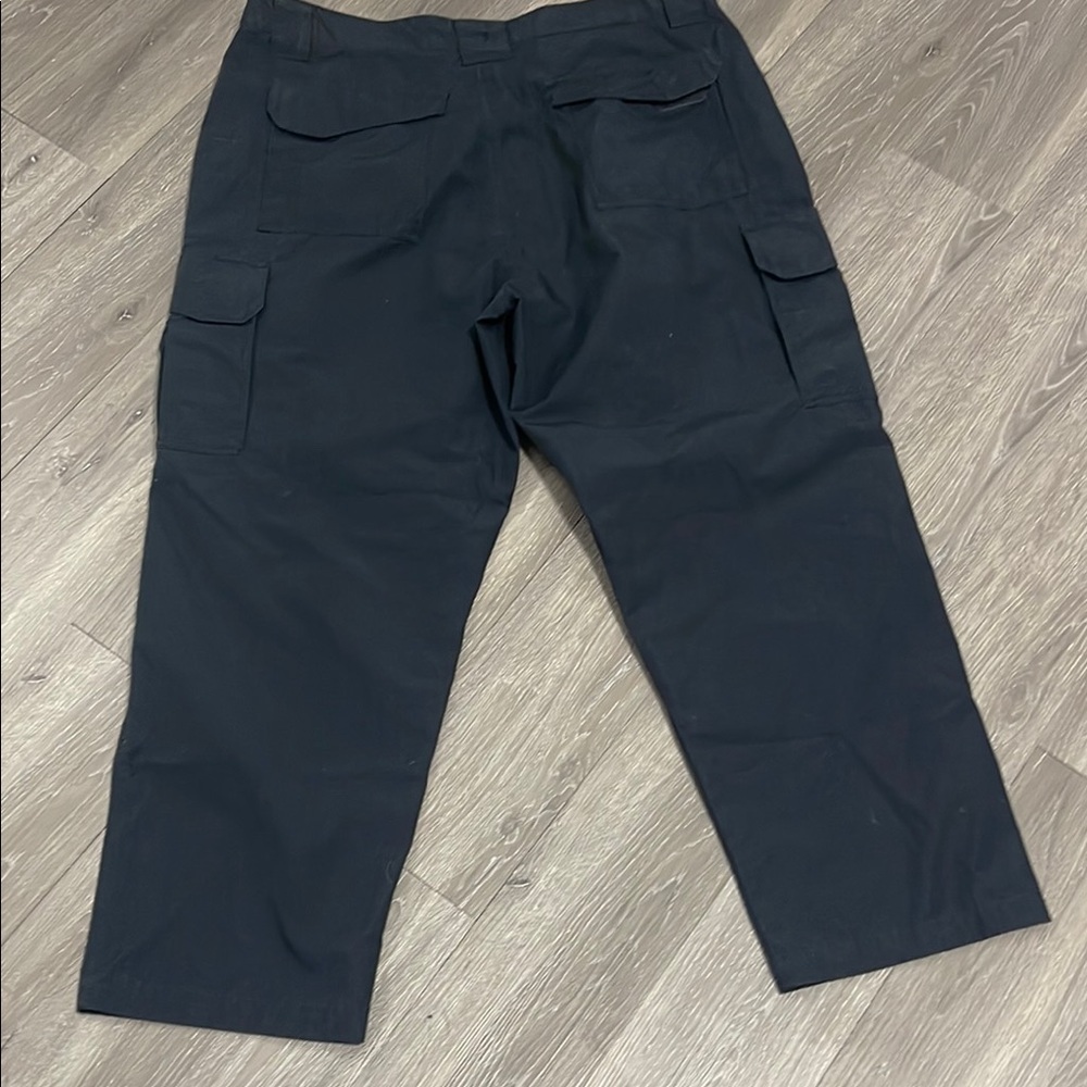 Tru-Spec Relaxed Navy Cargo Pants with Elastic Waist - Picture 4 of 6